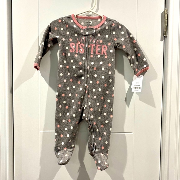 Carter’s Fleece Sleep and Play- 2 Way Zipper - Picture 1 of 4